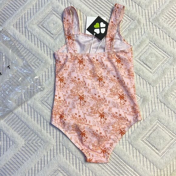 SPORT - Pink Toile Swimsuit - Picture 3 of 8